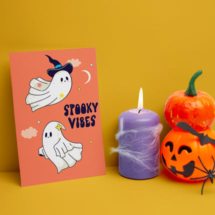 4 Set of Halloween Cards HC005