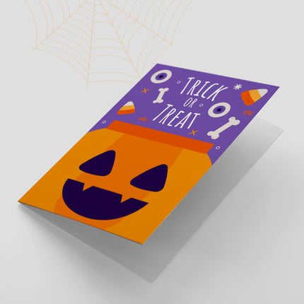 4 Set of Spooky Halloween Cards HC009