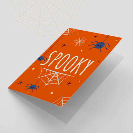 4 Set of Spooky Halloween Cards HC009