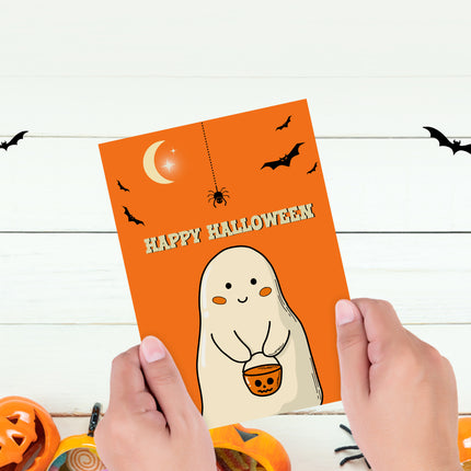 Single Boo Halloween Card HC006