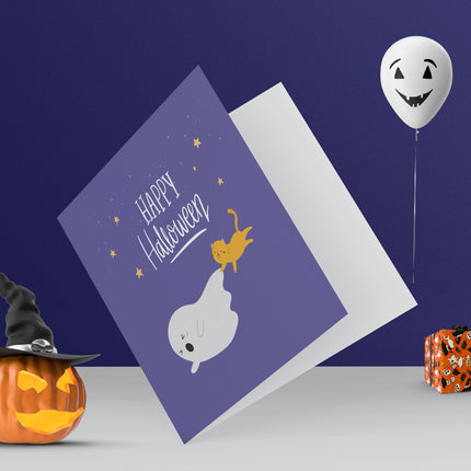 3 Set of Halloween Pumpkin Set Cards HC010